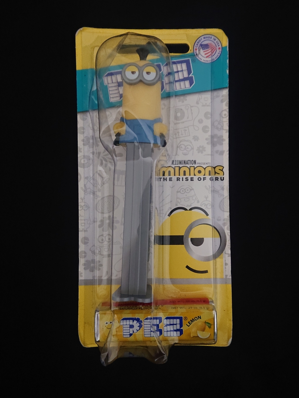 Despicable Me Minions - Kevin PEZ Dispensper with Lemon Candy - Rise of Gru